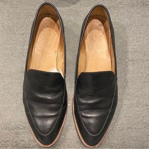 Madewell Shoes Frances Loafer Slip On Flat Low Heel Leather Black Womens Size 11